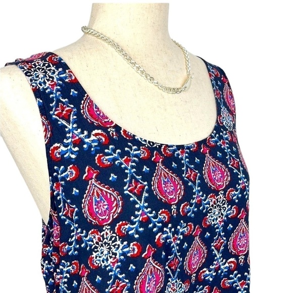 Lucky Brand Red White & Blue Tank Top. Summer Top. Size M - Picture 2 of 6